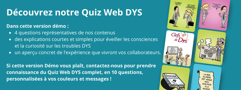 banniere Quiz Web DEMO sur les DYS